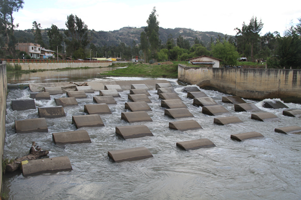 Dissipation structure, Mashcon river,
							 Cajamarca, Peru. 