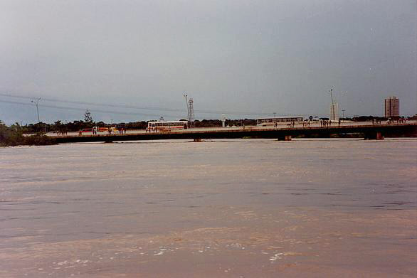 Flood stage on the Cuiaba river, Mato Grosso, Brazil