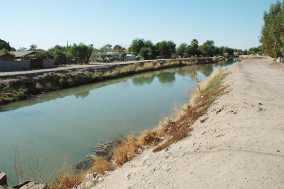  Main drain at San Luis, Arizona, near the Mexican border