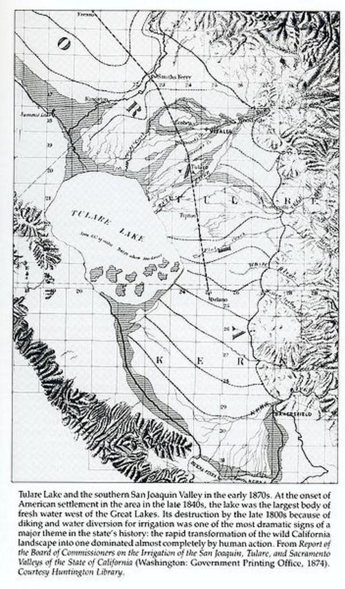 Tulare Lake basin, California, c. 1874