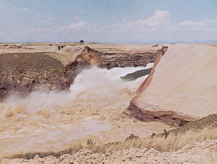 Failure of Teton Dam, on the Snake River, Idaho, on June 5, 1976